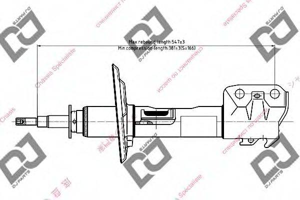 DJ PARTS DS1491GS Амортизатор