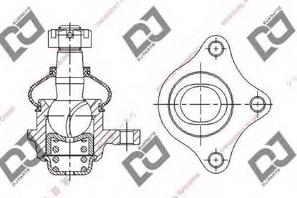 DJ PARTS DB1031 несучий / напрямний шарнір