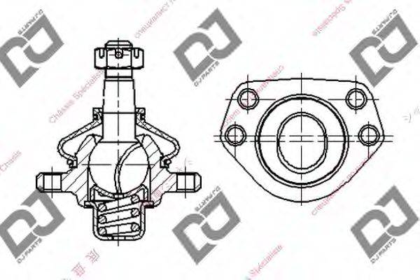 DJ PARTS DB1148 несучий / напрямний шарнір