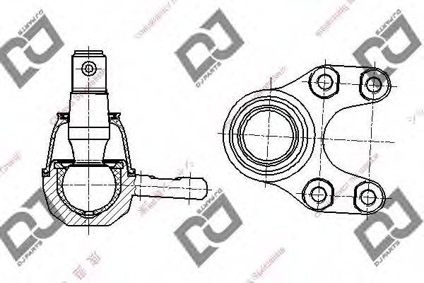 DJ PARTS DB1217 несучий / напрямний шарнір