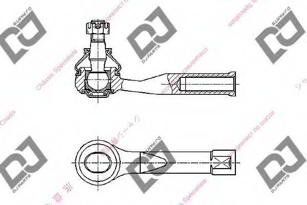 DJ PARTS DE1037 Наконечник поперечної кермової тяги