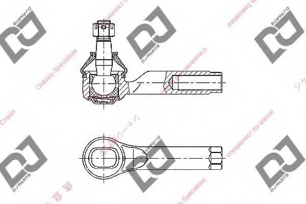 DJ PARTS DE1090 Наконечник поперечної кермової тяги