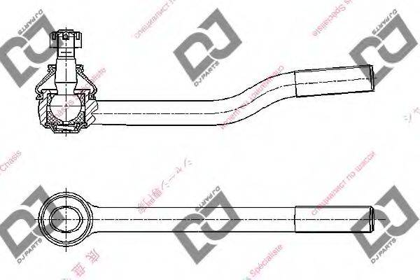 DJ PARTS DE1166 Наконечник поперечної кермової тяги