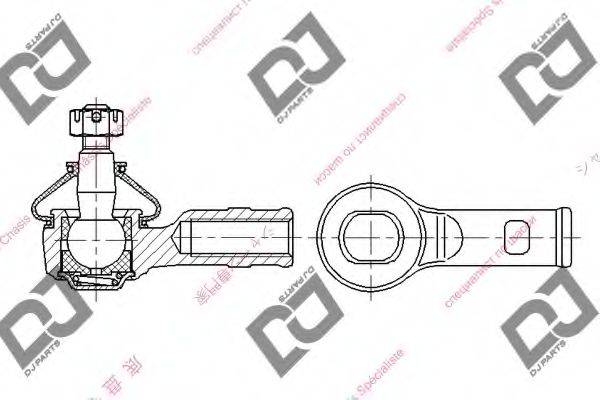 DJ PARTS DE1354 Наконечник поперечної кермової тяги