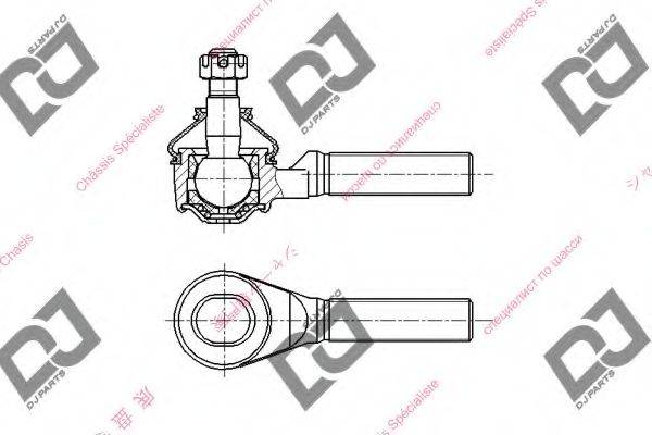 DJ PARTS DE1405 Наконечник поперечної кермової тяги