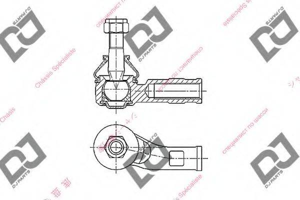 DJ PARTS DE1426 Наконечник поперечної кермової тяги