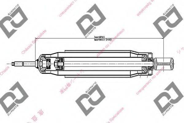 DJ PARTS DS1643GT Амортизатор