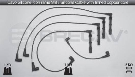 BRECAV 02507 Комплект дротів запалювання