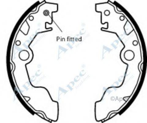 APEC BRAKING SHU542 Гальмівні колодки