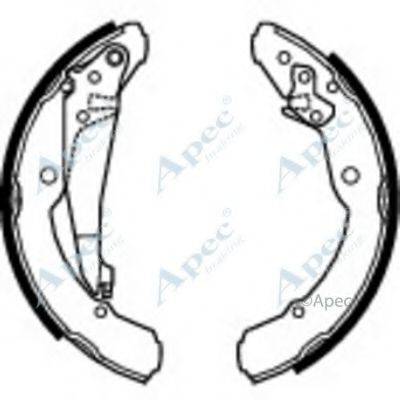 APEC BRAKING SHU585 Гальмівні колодки