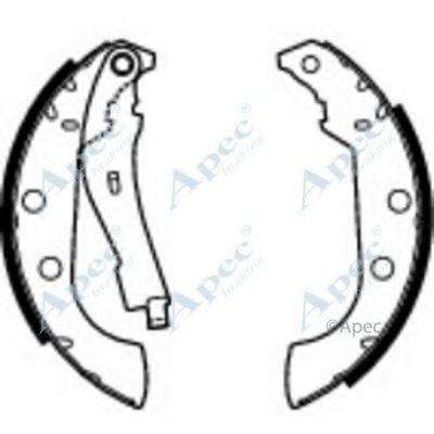 APEC BRAKING SHU596 Гальмівні колодки