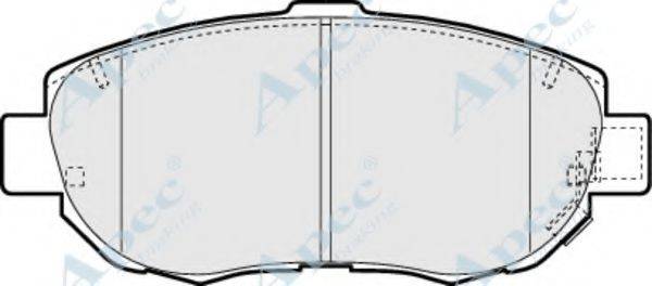 APEC BRAKING PAD1096 Комплект гальмівних колодок, дискове гальмо