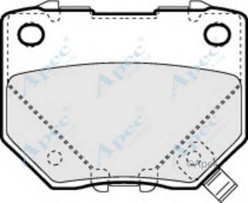 APEC BRAKING PAD1276 Комплект гальмівних колодок, дискове гальмо