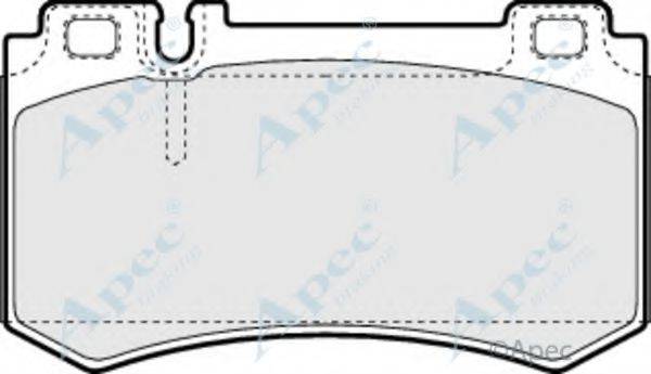 APEC BRAKING PAD1425 Комплект гальмівних колодок, дискове гальмо