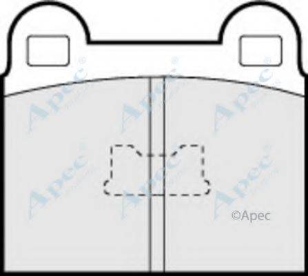 APEC BRAKING PAD143 Комплект гальмівних колодок, дискове гальмо