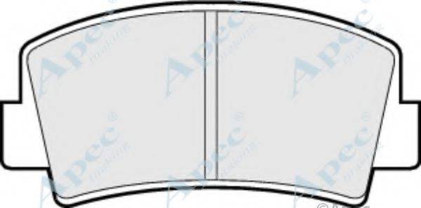 APEC BRAKING PAD155 Комплект гальмівних колодок, дискове гальмо