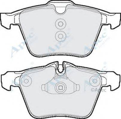 APEC BRAKING PAD1595 Комплект гальмівних колодок, дискове гальмо