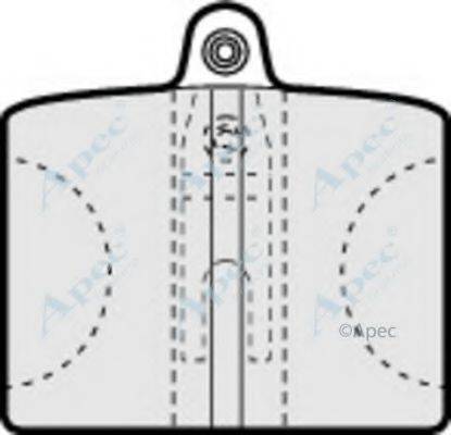 APEC BRAKING PAD167 Комплект гальмівних колодок, дискове гальмо