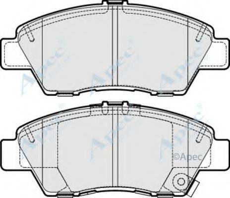 APEC BRAKING PAD1675 Комплект гальмівних колодок, дискове гальмо