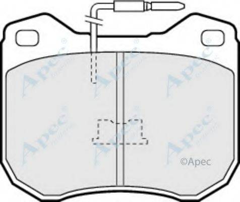 APEC BRAKING PAD317 Комплект гальмівних колодок, дискове гальмо