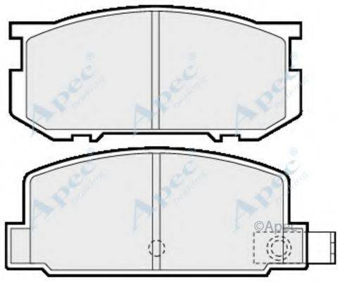 APEC BRAKING PAD332 Комплект гальмівних колодок, дискове гальмо