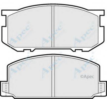 APEC BRAKING PAD348 Комплект гальмівних колодок, дискове гальмо