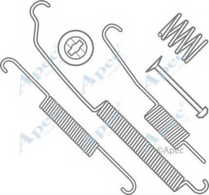 APEC BRAKING KIT614 Комплектуючі, гальмівна колодка