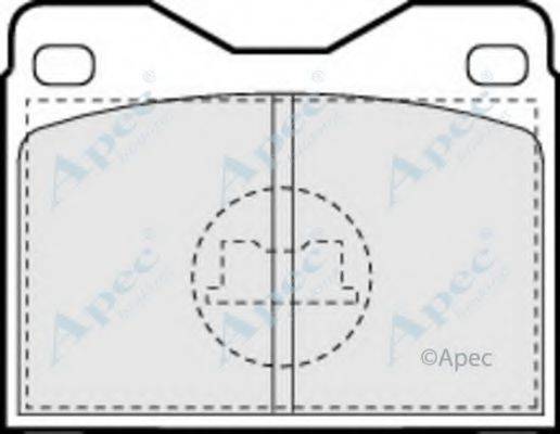 APEC BRAKING PAD477 Комплект гальмівних колодок, дискове гальмо