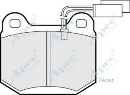 APEC BRAKING PAD488 Комплект гальмівних колодок, дискове гальмо