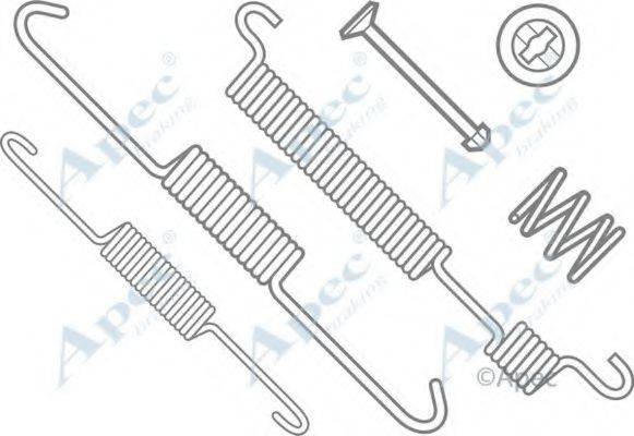 APEC BRAKING KIT641 Комплектуючі, гальмівна колодка