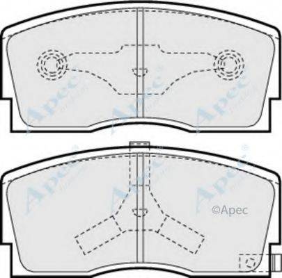 APEC BRAKING PAD606 Комплект гальмівних колодок, дискове гальмо