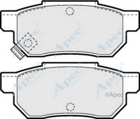 APEC BRAKING PAD611 Комплект гальмівних колодок, дискове гальмо