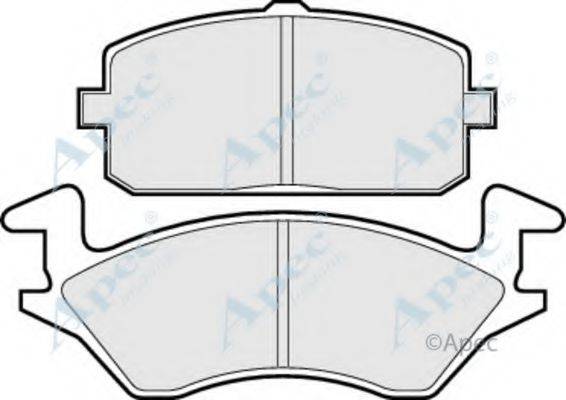 APEC BRAKING PAD617 Комплект гальмівних колодок, дискове гальмо