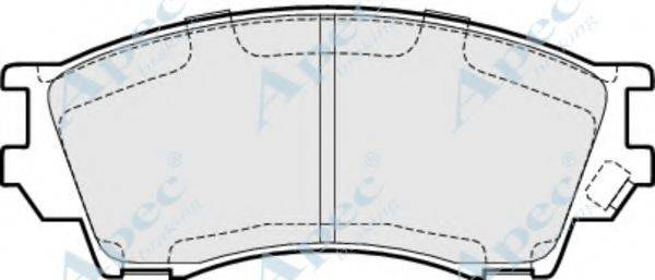 APEC BRAKING PAD878 Комплект гальмівних колодок, дискове гальмо