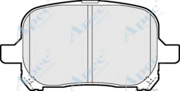 APEC BRAKING PAD962 Комплект гальмівних колодок, дискове гальмо