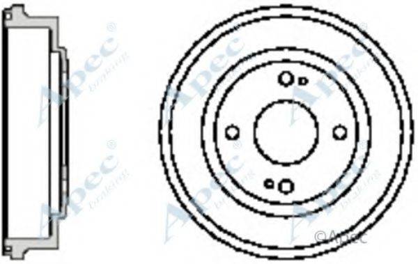 APEC BRAKING DRM9128 Гальмівний барабан