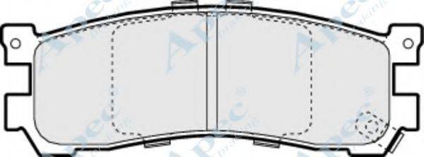 APEC BRAKING PAD1067 Комплект гальмівних колодок, дискове гальмо