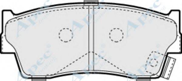 APEC BRAKING PAD1086 Комплект гальмівних колодок, дискове гальмо