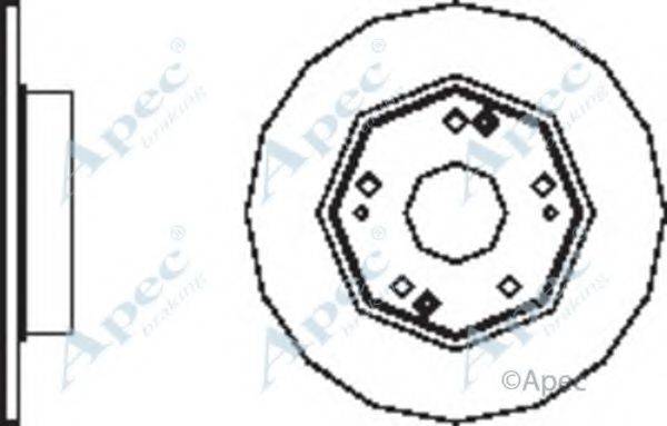 APEC BRAKING DSK2547 гальмівний диск