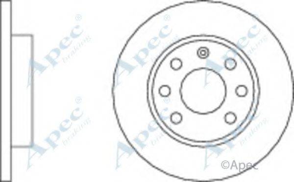 APEC BRAKING DSK117 гальмівний диск