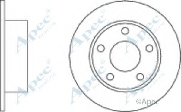 APEC BRAKING DSK181 гальмівний диск