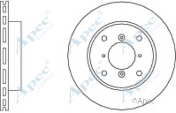 APEC BRAKING DSK196 гальмівний диск