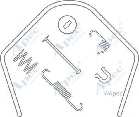 APEC BRAKING KIT952 Комплектуючі, гальмівна колодка