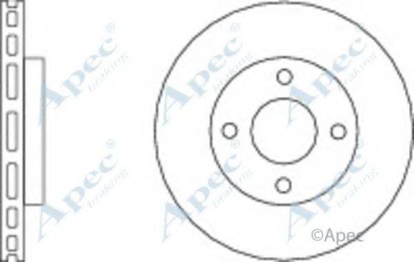 APEC BRAKING DSK2955 гальмівний диск