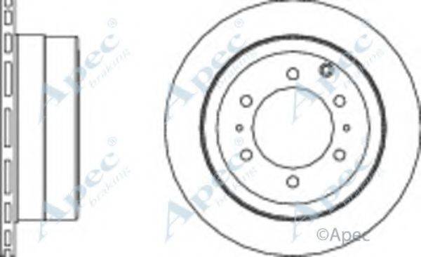 APEC BRAKING DSK357 гальмівний диск