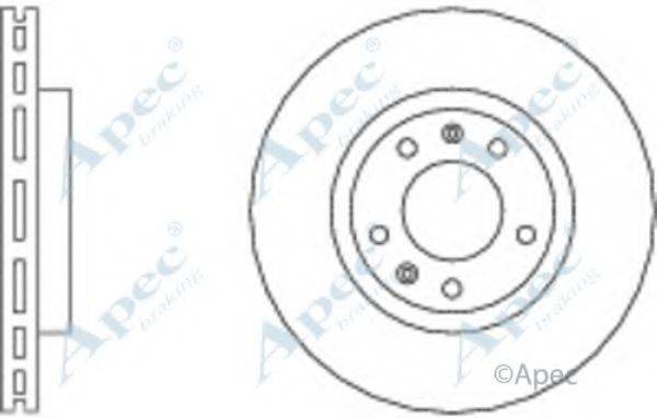 APEC BRAKING DSK557 гальмівний диск