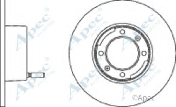 APEC BRAKING DSK713 гальмівний диск