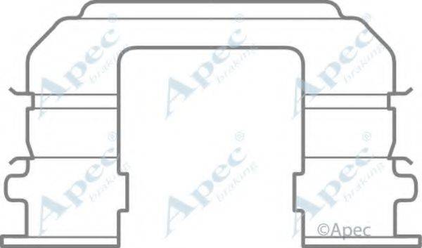 APEC BRAKING KIT1004 Комплектуючі, гальмівні колодки