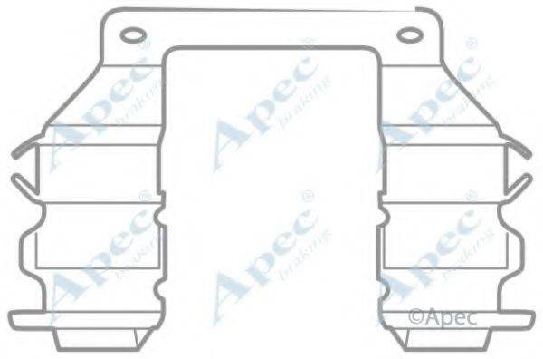 APEC BRAKING KIT1029 Комплектуючі, гальмівні колодки