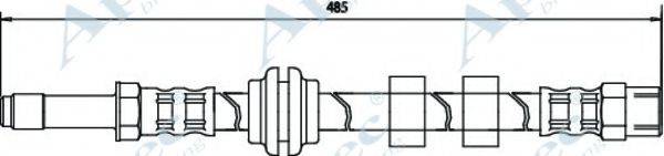 APEC BRAKING HOS3016 Гальмівний шланг